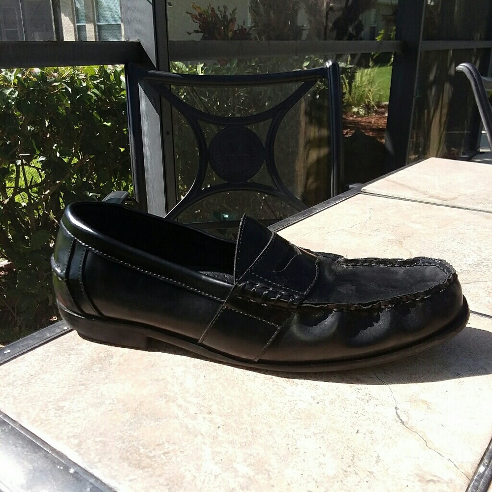 Men's Black Slip on Loafers Size 13 - Picture 4 of 7